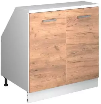 VICCO Rion Dachschrägenschrank Goldkraft Eiche/Weiß 80x81,6cm 2 Türen (60433)