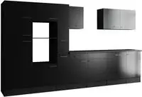 RESPEKTA K&uuml;chenzeile "Oliver" Breite 370 cm, 90 cm Arbeitsh&ouml;he, in exklusiver