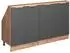 VICCO R-Line Küchenschrank für Dachschrägen anthrazit-gold, 140cm, 2er-Set (60607)