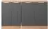 VICCO R-Line Küchenschrank für Dachschrägen anthrazit-gold, 140cm, 2er-Set (60607)