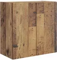 vidaXL Wandschrank 59 x 31 x 60 cm Holzwerkstoff Altholz