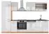 VICCO R-Line Küchenzeile 300cm, weiß Hochglanz/Goldkraft Eiche, AP Anthrazit (43058)