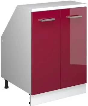 VICCO Rion Dachschr&auml;genschrank 2 T&uuml;ren rot Hochglanz/wei&szlig;, 60x81,6cm (60314)