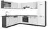 VICCO R-Line Eckküche weiß Landhaus/Anthrazit 287x227cm (42968)