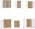 vidaXL Lyon Küchenschrank-Set 11-tlg. Artisan-Eiche Holzwerkstoff (3328578)
