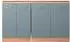 VICCO R-Line Küchenunterschrank für Dachschrägen blau-grau/Goldkraft Eiche 140cm 2er Set (58152)