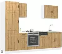 vidaXL 7-tlg. K&uuml;chenschrank-Set Kalmar Artisan-Eiche Holzwerkstoff