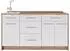 VICCO Fame-Line Küchenblock weiß Hochglanz, 150cm (65432)