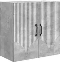 vidaXL Wandschrank 59 x 31 x 60 cm Holzwerkstoff Betongrau