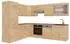 VICCO Fame-Line Eckküche Goldkraft Eiche 287x60cm (57168)