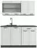 VICCO R-Line Küchenzeile weiß Landhaus/anthrazit 140cm (43279)