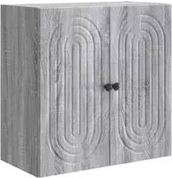 vidaXL Wandschrank Grau Sonoma 59 x 31 x 60 cm Holzwerkstoff