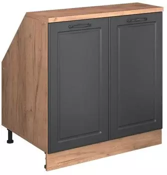 VICCO Rion Dachschr&auml;genschrank 2 T&uuml;ren, anthrazit/Honigeiche (60043)