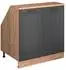 VICCO Rion Dachschrägenschrank 2 Türen, anthrazit/Honigeiche (60043)