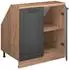 VICCO Rion Dachschrägenschrank 2 Türen, anthrazit/Honigeiche (60043)