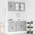 vidaXL Kalmar Küchenschrank-Set 4-tlg., grau Sonoma, Holzwerkstoff (3314857)