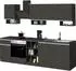Web Furniture Domina modulare Einbauküche 256cm, schwarz-grau (22720155)