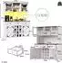 Stilvora Hochschrank weiß mit LED-Lichtleiste, 4 Türen, 3 Schubladen, USB & Steckdosen