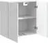 vidaXL Wandschrank weiß, Holzwerkstoff, 59x31x60cm