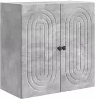 vidaXL Wandschrank Betongrau 59 x 31 x 60 cm Holzwerkstoff