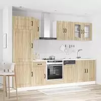 vidaXL 8-tlg. K&uuml;chenschrank-Set Kalmar Sonoma-Eiche Holzwerkstoff