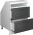 VICCO Rion Dachschrägenschrank 2 Schubladen, anthrazit/weiß (60113)