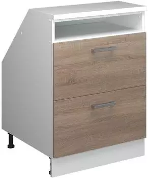 VICCO Rion Dachschr&auml;genschrank Sonoma/wei&szlig;, 2 Schubladen, 60x60cm (60269)