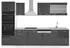 VICCO R-Line Küchenzeile 300cm anthrazit hochglanz, AP Marmor