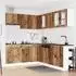 vidaXL Küchenschrank-Set Porto 11-tlg. Altholz-Optik Holzwerkstoff (3314939)