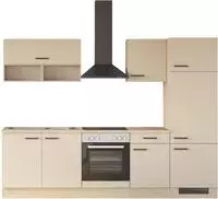 Flex-Well K&uuml;che "Creso, Breite 270 cm" wahlweise mit E-Ger&auml;te und Sp&uuml;le in