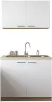 RESPEKTA Pantryk&uuml;che "Merle" Breite 100 cm, mit Soft-Close Funktion, Edelstahlsp&uuml;le