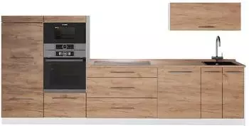 VICCO Fame-line K&uuml;chenzeile Goldkraft Eiche 340cm (62960)