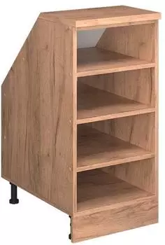 VICCO Rion Dachschr&auml;genschrank Goldkraft Eiche 40x81,8cm, 4 F&auml;cher (60244)