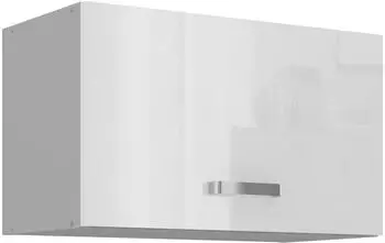 K&uuml;chenpreis-Bombe Bianca H&auml;ngeschrank 60 wei&szlig; Hochglanz + grau