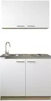 RESPEKTA Pantryk&uuml;che "Merle" Breite 100 cm, Soft-Close, Sp&uuml;lenabdeckung mit