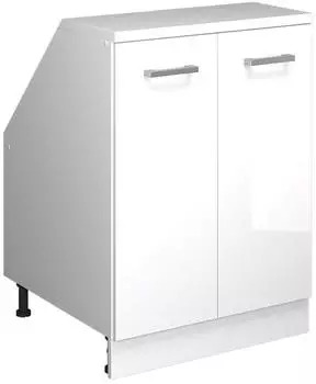 VICCO Rion Dachschr&auml;genschrank 2 T&uuml;ren, wei&szlig; Hochglanz, 60x83,8x60cm (60355)