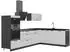 VICCO Fame-Line Eckküche weiß Landhaus/anthrazit 287x207cm (63485)