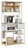 Vasagle Küchenregal Barnet Kollektion 180,4 x 40 x 80 cm goldeiche/mattweiß