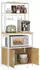 Vasagle Küchenregal Barnet Kollektion 40 x 60 x 170 cm goldeiche/wolkenweiß