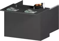 KOCHSTATION K&uuml;cheninsel "KS-Sole" Breite 125 cm, mit 2 T&uuml;ren