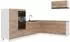 VICCO Fame-Line Eckküche Goldkraft Eiche/Weiß, 327x227cm (62955)