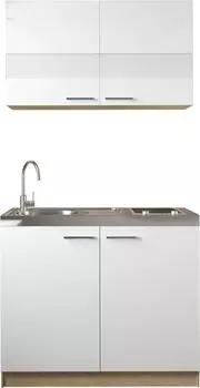 Respekta Merle Minik&uuml;che wei&szlig;, Glaskeramikkochfeld, 100cm (Set 3)