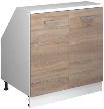 VICCO Rion Dachschrägenschrank Sonoma/weiß 80x81,6cm 2 Türen (59969)
