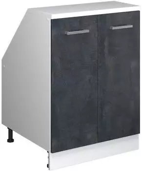 VICCO Rion Dachschrägenschrank 60x81,6cm, 2 Türen, schwarz/weiß (60467)