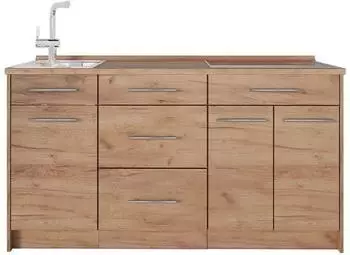 VICCO Fame-Line K&uuml;chenzeile Goldkraft Eiche, 150cm (65416)