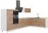 VICCO Fame-Line Eckküche Goldkraft Eiche 347x207cm ohne Arbeitsplatte (62925)