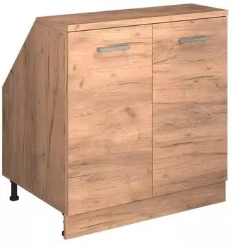 VICCO Rion Dachschrägenschrank Goldkraft Eiche 80x81,6cm, 2 Türen (60507)