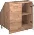 VICCO Rion Dachschrägenschrank Goldkraft Eiche 80x81,6cm, 2 Türen (60507)