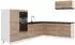 VICCO Fame-Line Eckküche Goldkraft Eiche/weiß 327x227cm ohne Arbeitsplatte (62957)