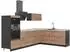 VICCO Fame-Line Eckküche Goldkraft Eiche/Anthrazit, Marmoroptik, 287x207cm (63467)